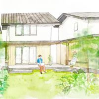 埼玉県新座市畑中の賃貸物件/新しい暮らしを想像してみて。建物の前には芝生の庭が広がり、そこは専有庭として使えます
