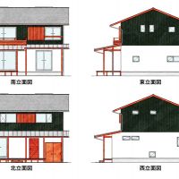 茨城県つくば市倉掛の売買物件/B区画参考プラン立面図
