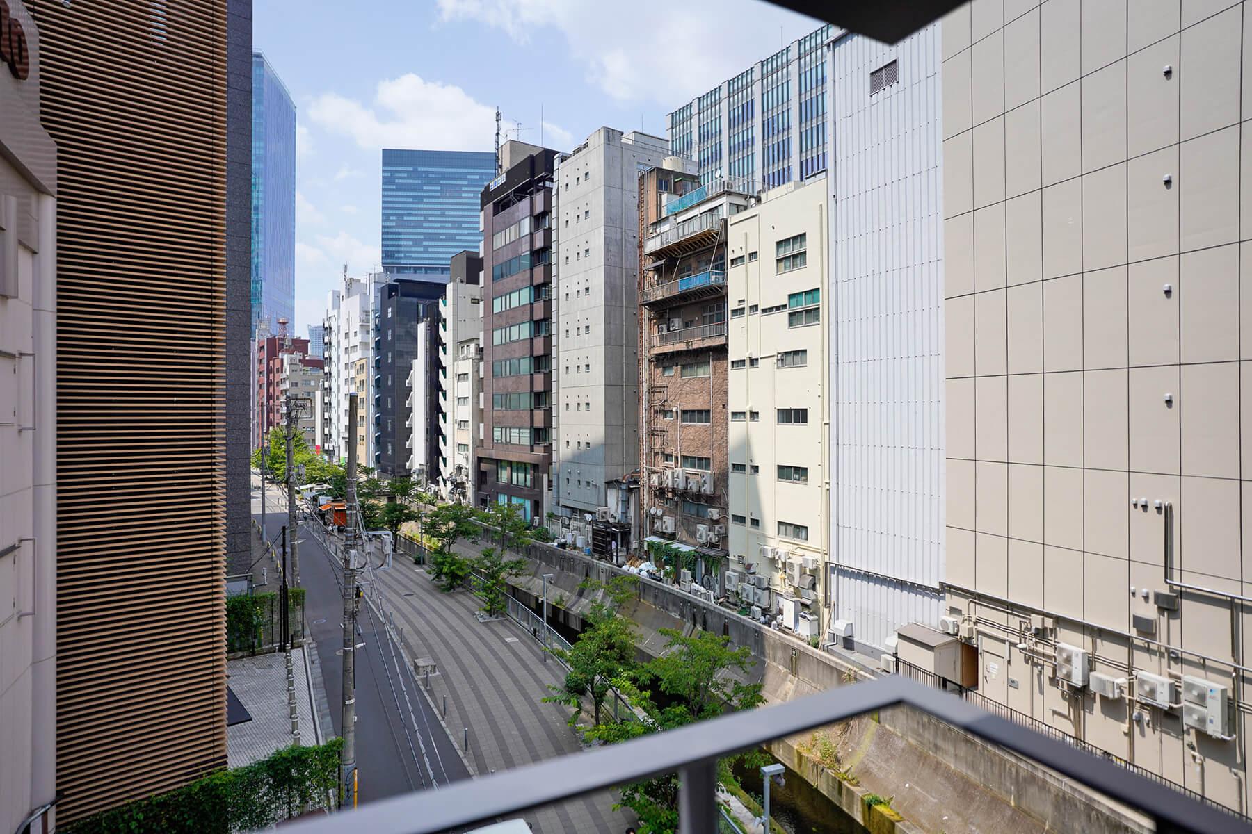 渋谷区渋谷の賃貸物件/4階事務所のバルコニーからの景色。3階事務所と2階事務所6からもこんな景色が見えます