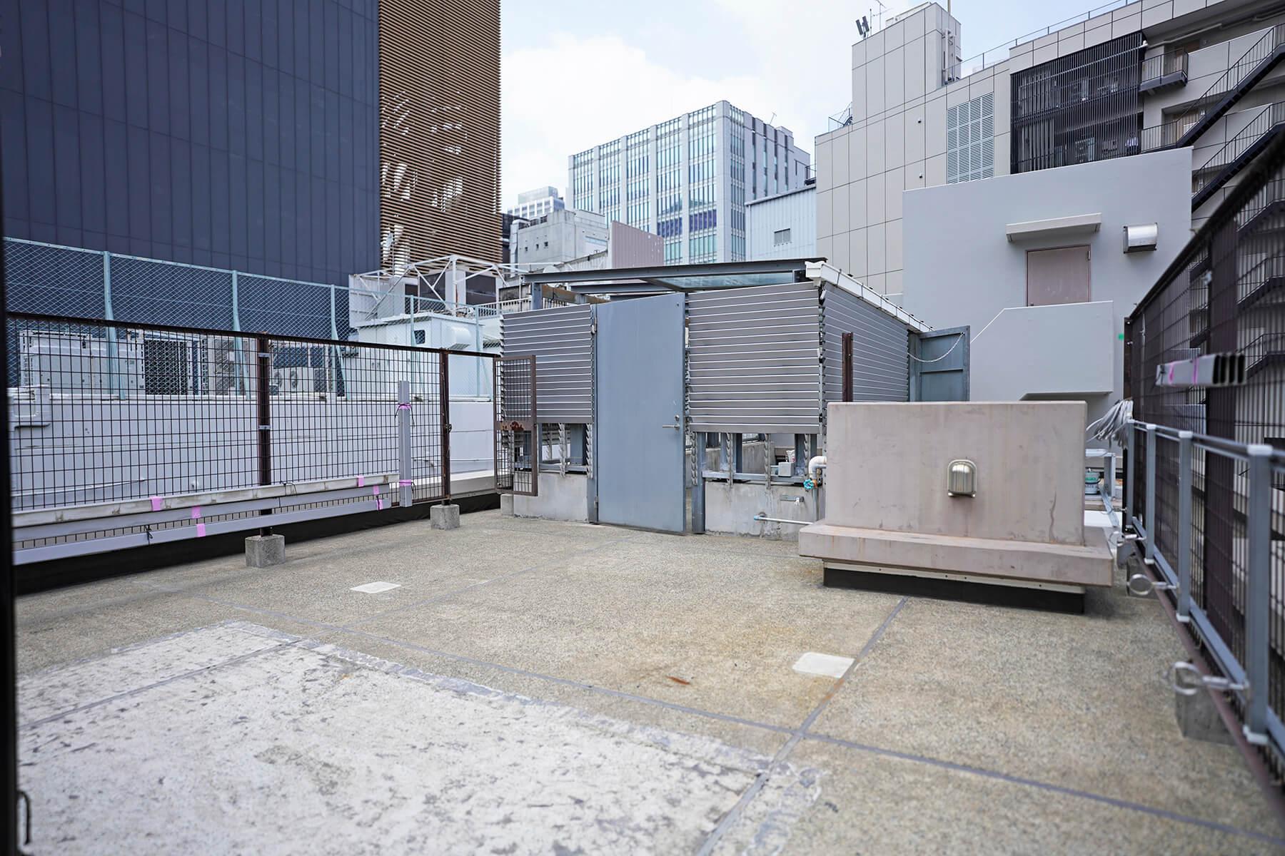 渋谷区渋谷の賃貸物件/4階事務所1専用の屋上。