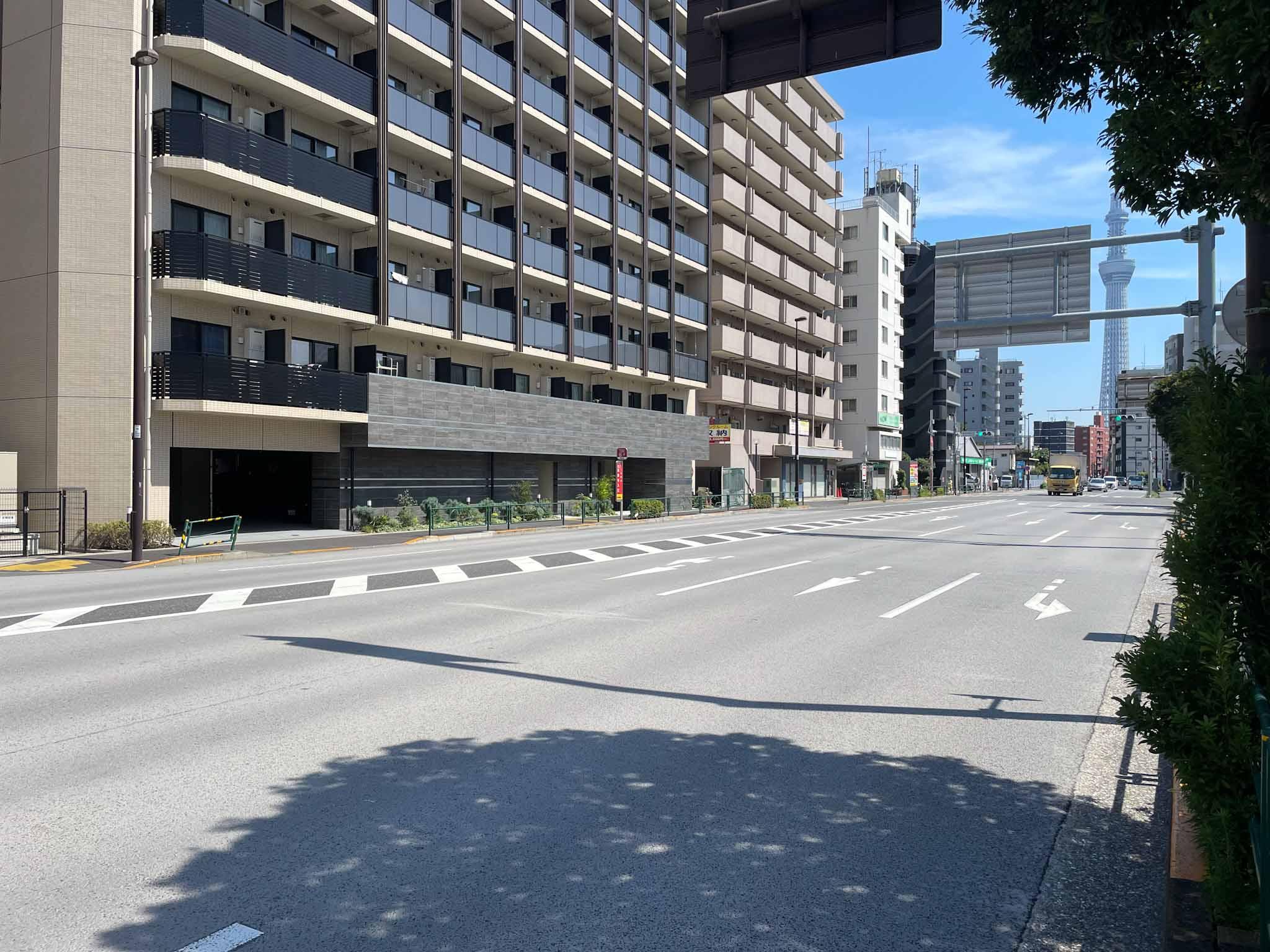 墨田区東向島の賃貸物件/前面道路は墨堤通り