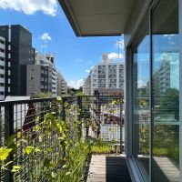 武蔵野市御殿山の賃貸物件/ベランダ。各階にあり、ウッドデッキとは反対面にあります。
