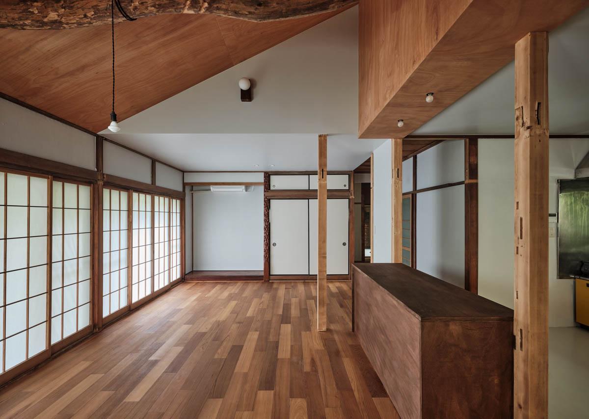 板橋区南町の賃貸物件/リビングのアナザーカット。障子を閉めるとこんな雰囲気