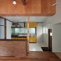板橋区南町の賃貸物件/キッチンを見て。右脇には勝手口