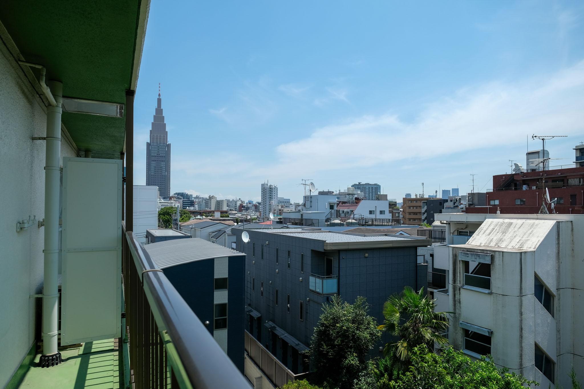 渋谷区代々木の賃貸物件/バルコニーからの眺め