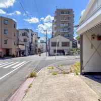 墨田区立川の賃貸物件/前面道路。目の前に大きめの交差点があります