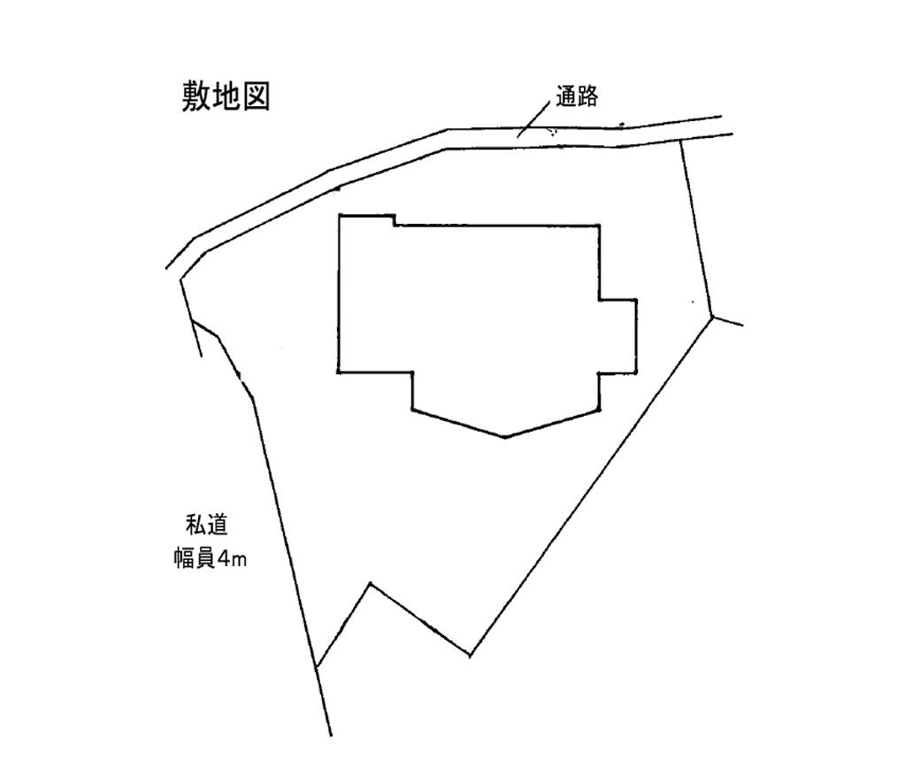 青梅市沢井の売買物件/敷地図