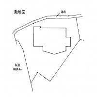 青梅市沢井の売買物件/敷地図