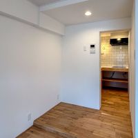 杉並区高円寺南の賃貸物件/キッチンに納まらないものは、このスペースを使うと良さそう