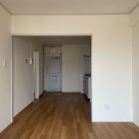 杉並区高円寺北の賃貸物件/リビング：壁が出ているのがポイント。家具を沿わせます