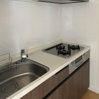 台東区蔵前の賃貸物件/キッチン。3口ガスコンロです。