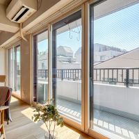 川崎市中原区下小田中の賃貸物件/光をしっかり取り込む、ワイドな掃き出し窓