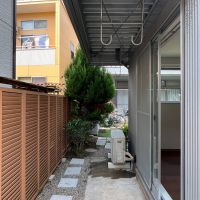 練馬区南田中の賃貸物件/1階テラス：洗濯物を干したりできます