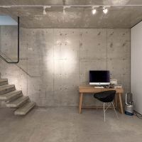 渋谷区代々木の売買物件/片持ちのかっこいい階段を降りると基地のような空間が