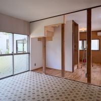 埼玉県比企郡嵐山町大字志賀の売買物件/1F：ダイニングキッチンからの視点
