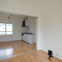 中野区上鷺宮の賃貸物件/引き戸をフルオープンにしておくとこんな感じ