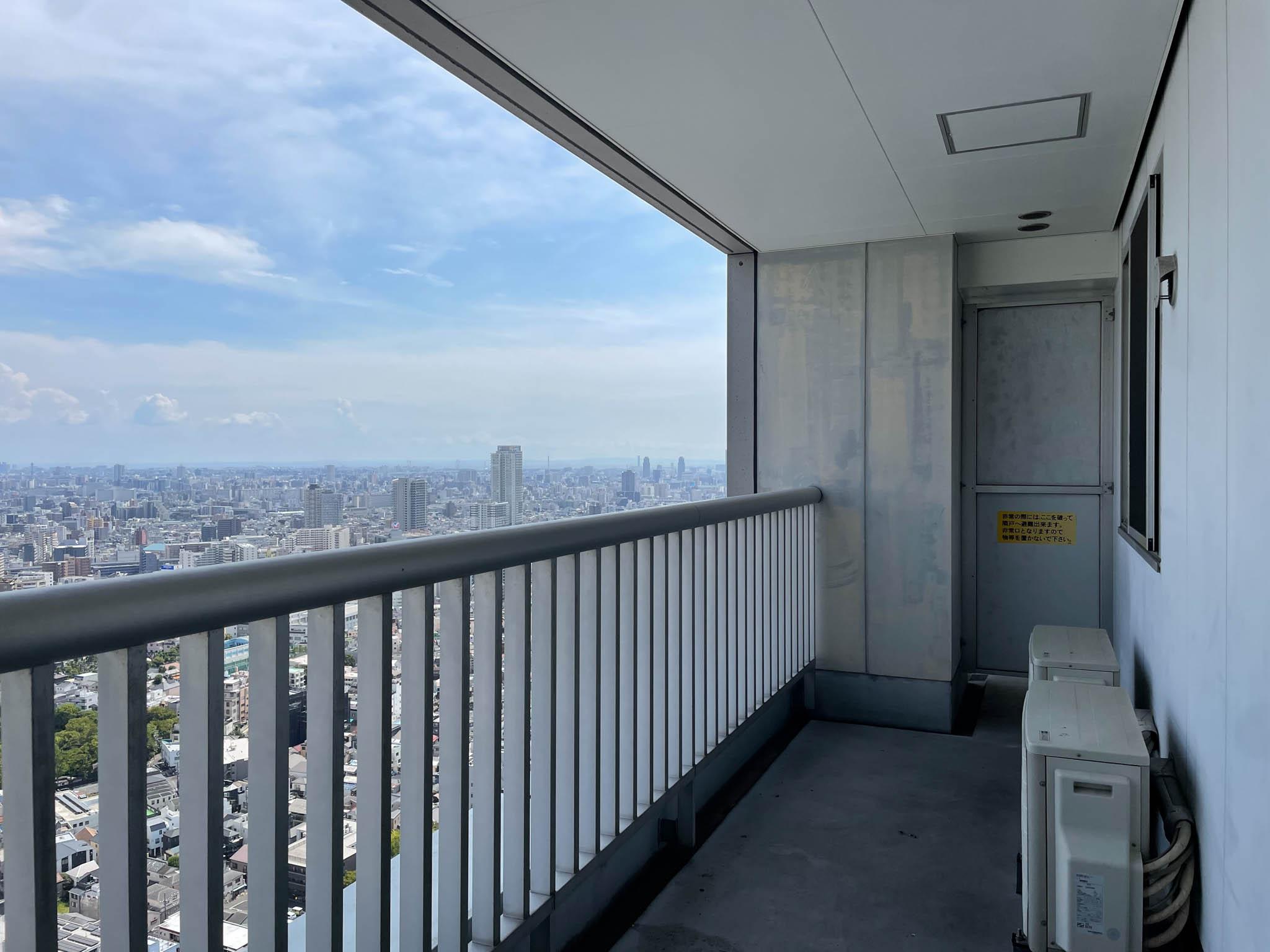 墨田区堤通の賃貸物件/上階：ベランダは東側（物干し不可）