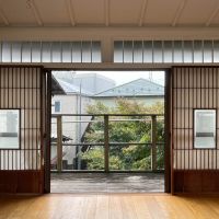 中野区上高田の賃貸物件/上階：庭の木の頭が見えます