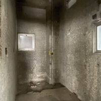 中央区東日本橋の賃貸物件/1階：配管スペース、水まわりを用意する場合はこちらに（図面の水色の部分）