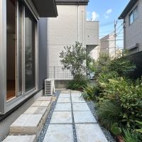 杉並区永福の賃貸物件/専有庭。洗濯物を干すには十分なスペースです。