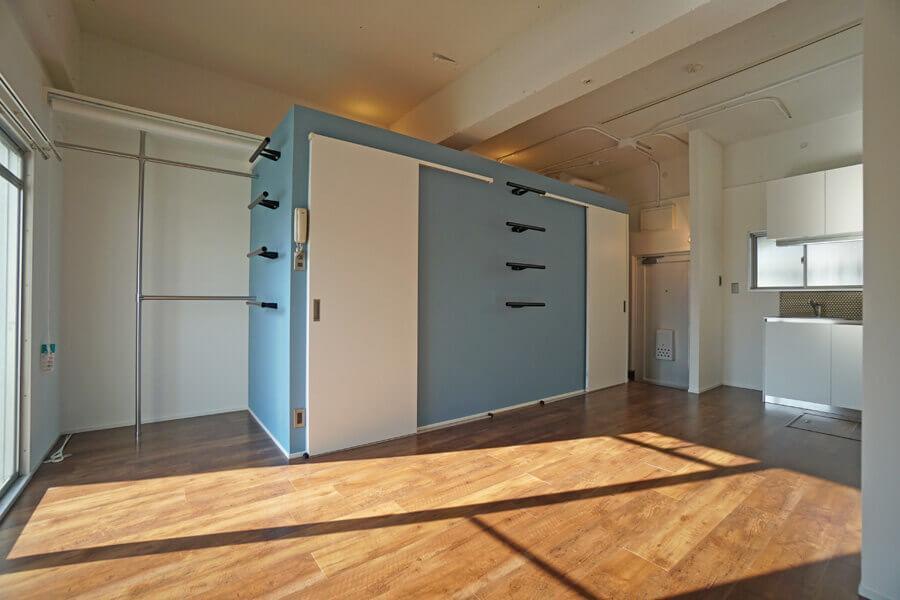 杉並区久我山の賃貸物件/別の部屋の写真ですが、この写真のように水回りはこんな水色に塗られています