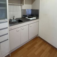 品川区東五反田の賃貸物件/キッチン。ガスコンロは一口です。