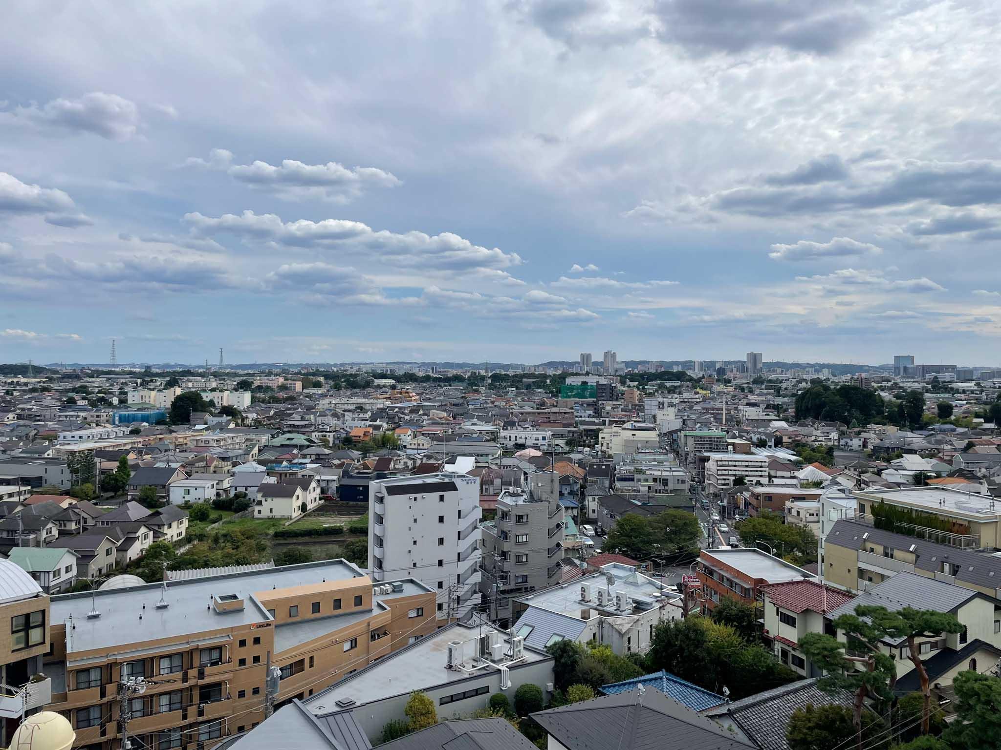 国分寺市南町の賃貸物件/さすがは9階、すっきりと抜けた景色が広がります