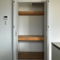 大田区西六郷の賃貸物件/キッチン横にクローゼットか。下の段はパントリーにしようかな