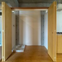 中野区本町の賃貸物件/キッチン横に洗濯機と冷蔵庫置き場