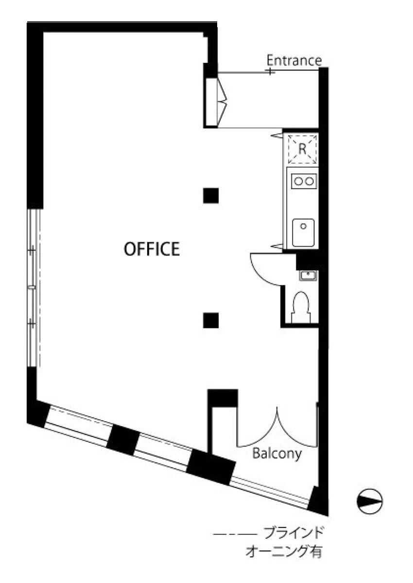 中野区本町の賃貸物件/305号室図面