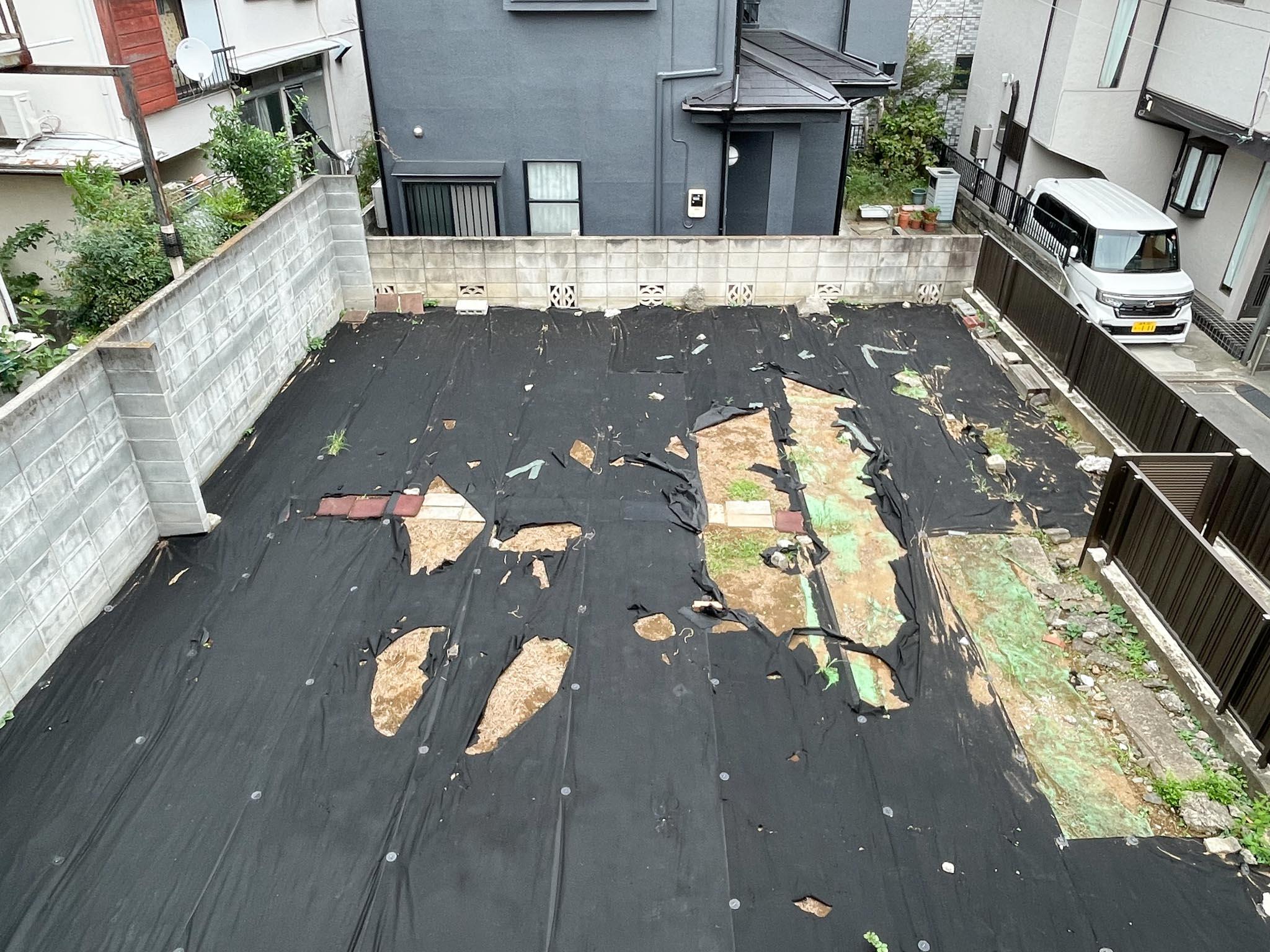 練馬区錦の賃貸物件/ベランダから庭が見下ろせます