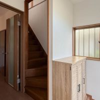 横浜市港北区日吉の賃貸物件/玄関。靴箱や玄関はやや狭め