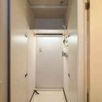 世田谷区代田の賃貸物件/洗濯機置き場は扉で隠せるつくり