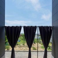 長野市大字稲葉の賃貸物件/お庭スペースから外を見て