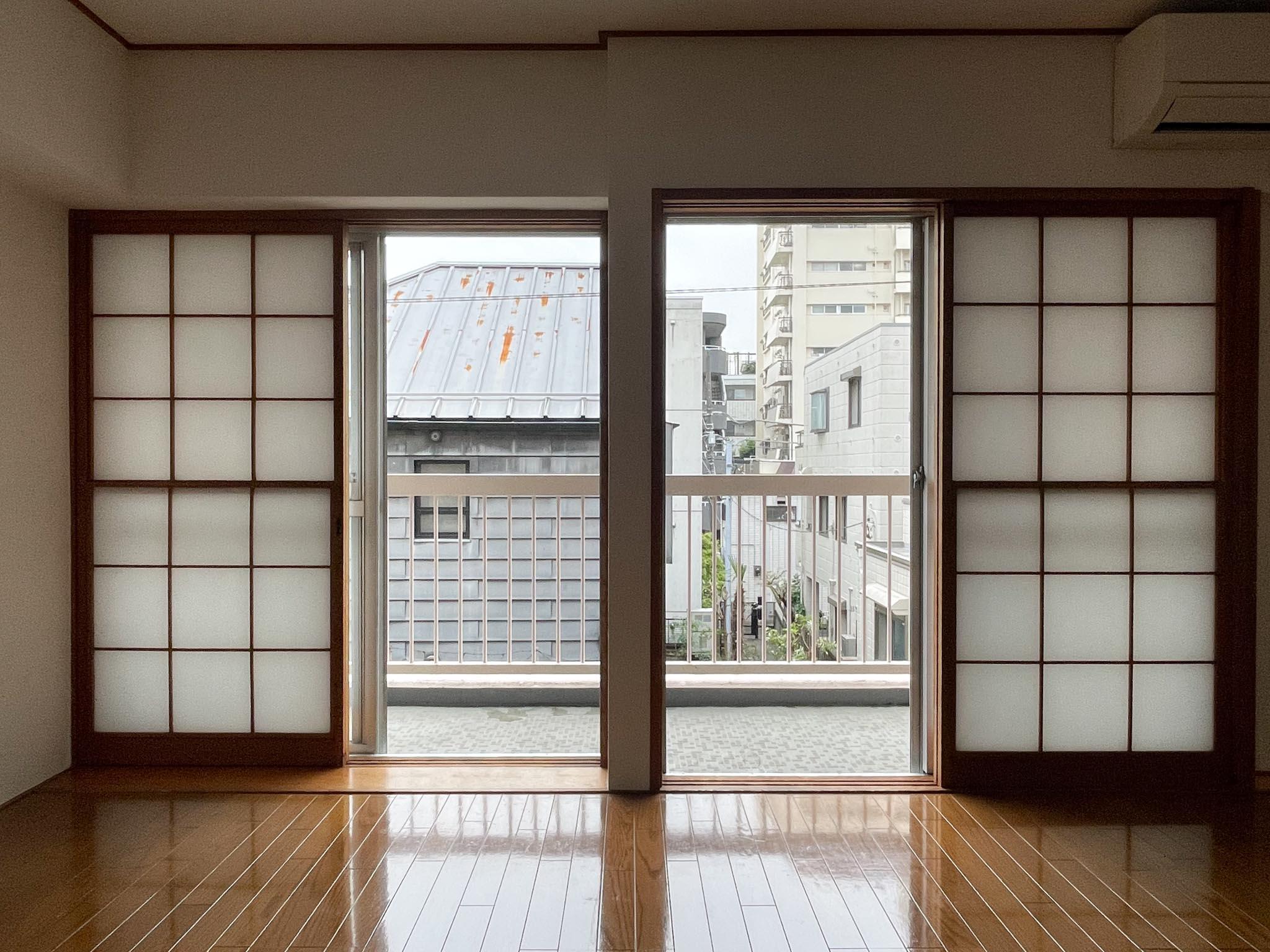 中野区東中野の賃貸物件/リビングが南向き。晴れていれば日当たりは十分です