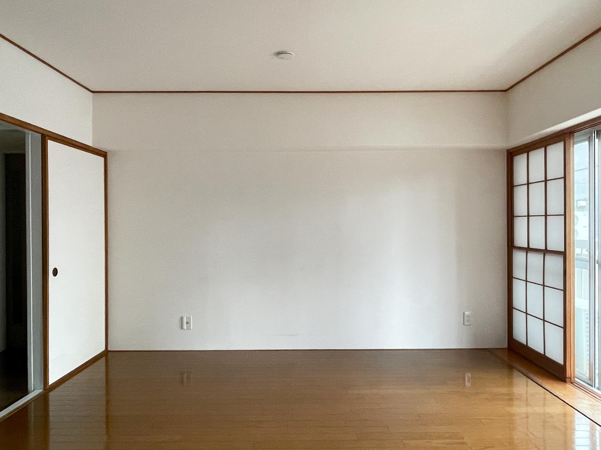 中野区東中野の賃貸物件/リビング：普通に日当たりの良い、シンプルな居心地の良さ
