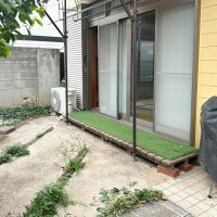 世田谷区砧の賃貸物件/BBQやちょっとしたガーデニングなど。コンクリート部分が多いので、手入れもそこまで負担にならないのも嬉しいポイント