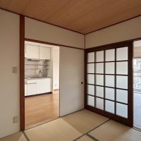 杉並区西荻北の賃貸物件/和室別角度から。襖を開けたらそこまで閉塞感はありません。