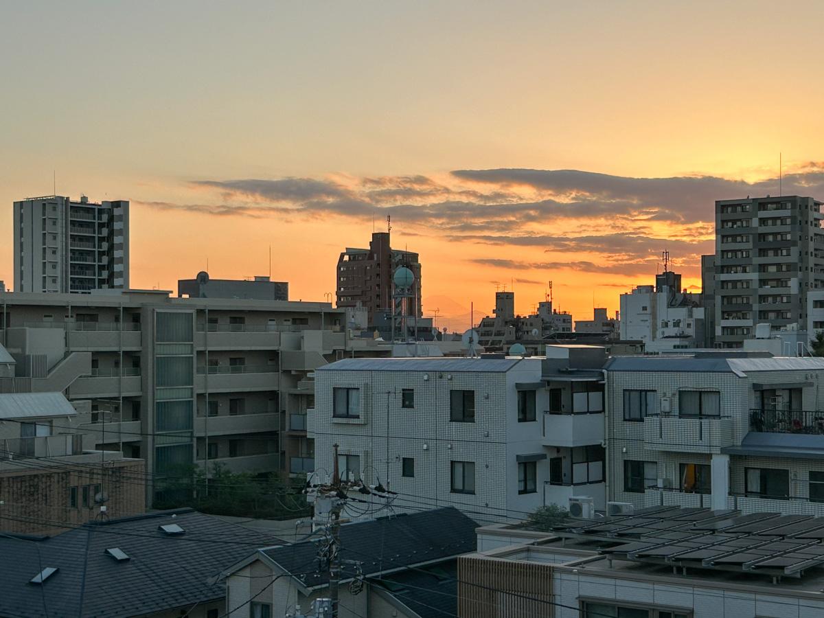 杉並区西荻北の賃貸物件/奥にうっすらと富士山が見えます。