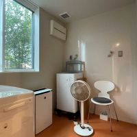 世田谷区豪徳寺の賃貸物件/1F:共用の洗濯機。縦型と二層式と、後にドラム式を用意する予定です