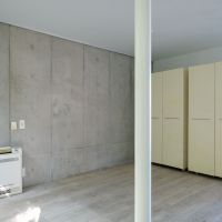 大田区北千束の賃貸物件/図面太枠部分がコンクリート打ち放しの壁