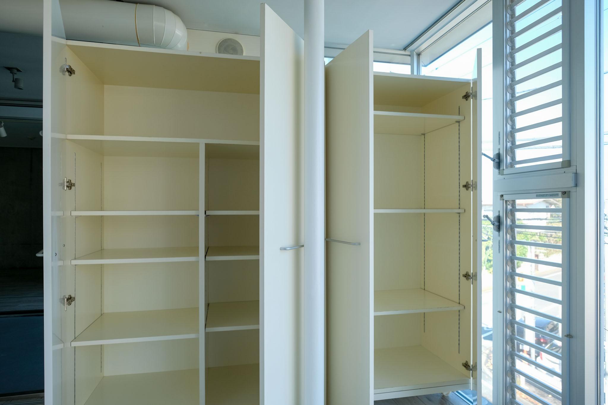 大田区北千束の賃貸物件/可動式の備え付け収納 