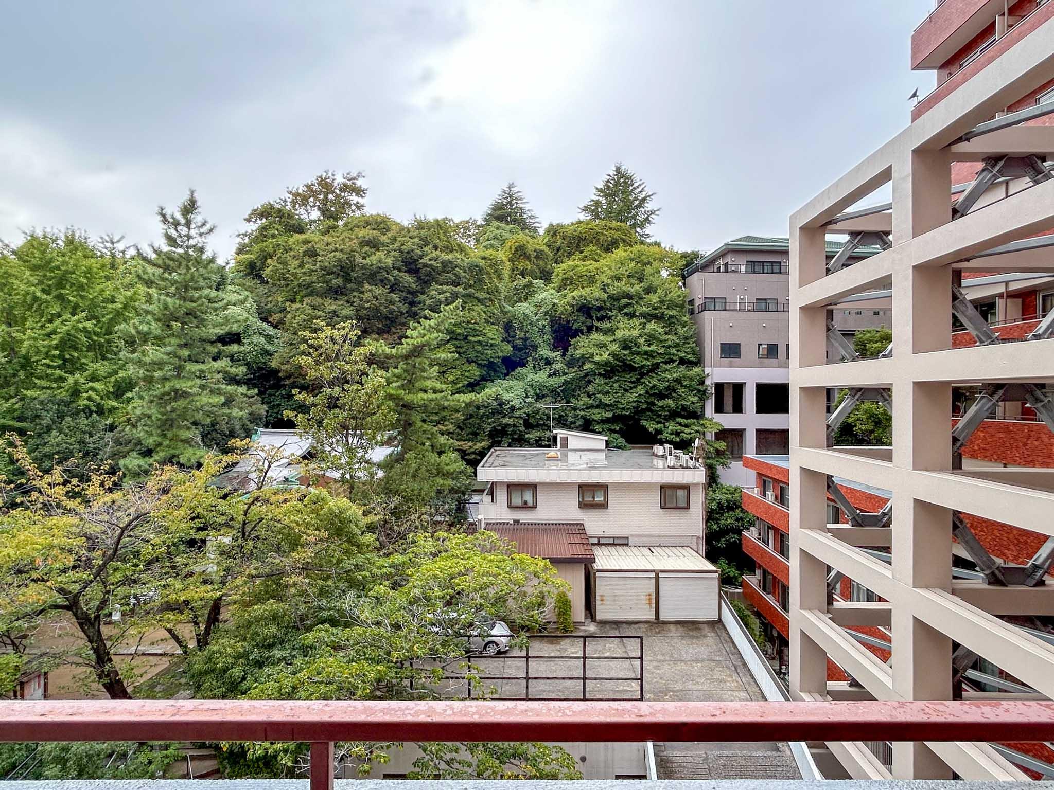 港区三田の賃貸物件/ベランダからの景色
