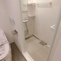 川崎市高津区溝口の賃貸物件/浴槽は諦め潔くシャワー室に