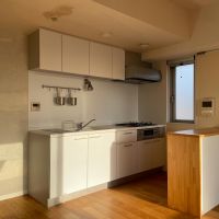 江戸川区瑞江の賃貸物件/3口ガスコンロにグリル付きのキッチン。カウンターをうまく使って華麗にクッキングしちゃってください