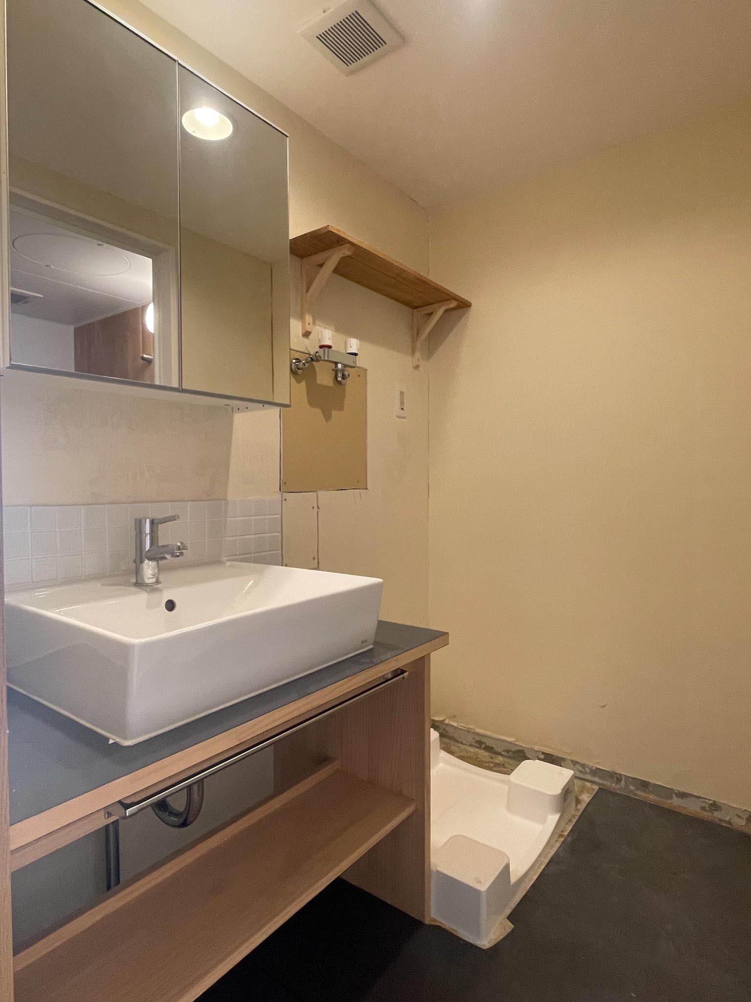 江戸川区瑞江の賃貸物件/洗面台もかわいらしいデザインのものを採用