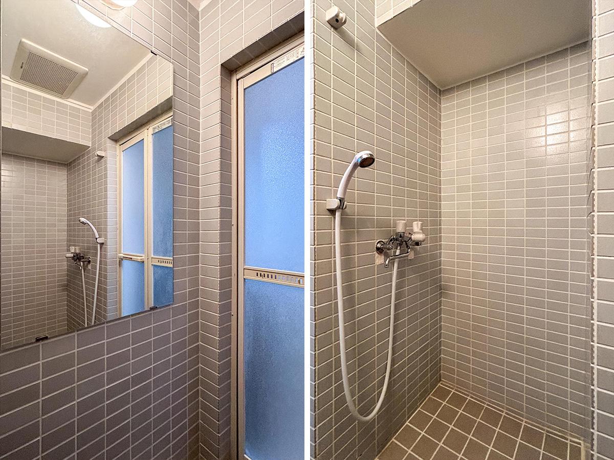 新宿区岩戸町の賃貸物件/タイル張りのシャワールーム