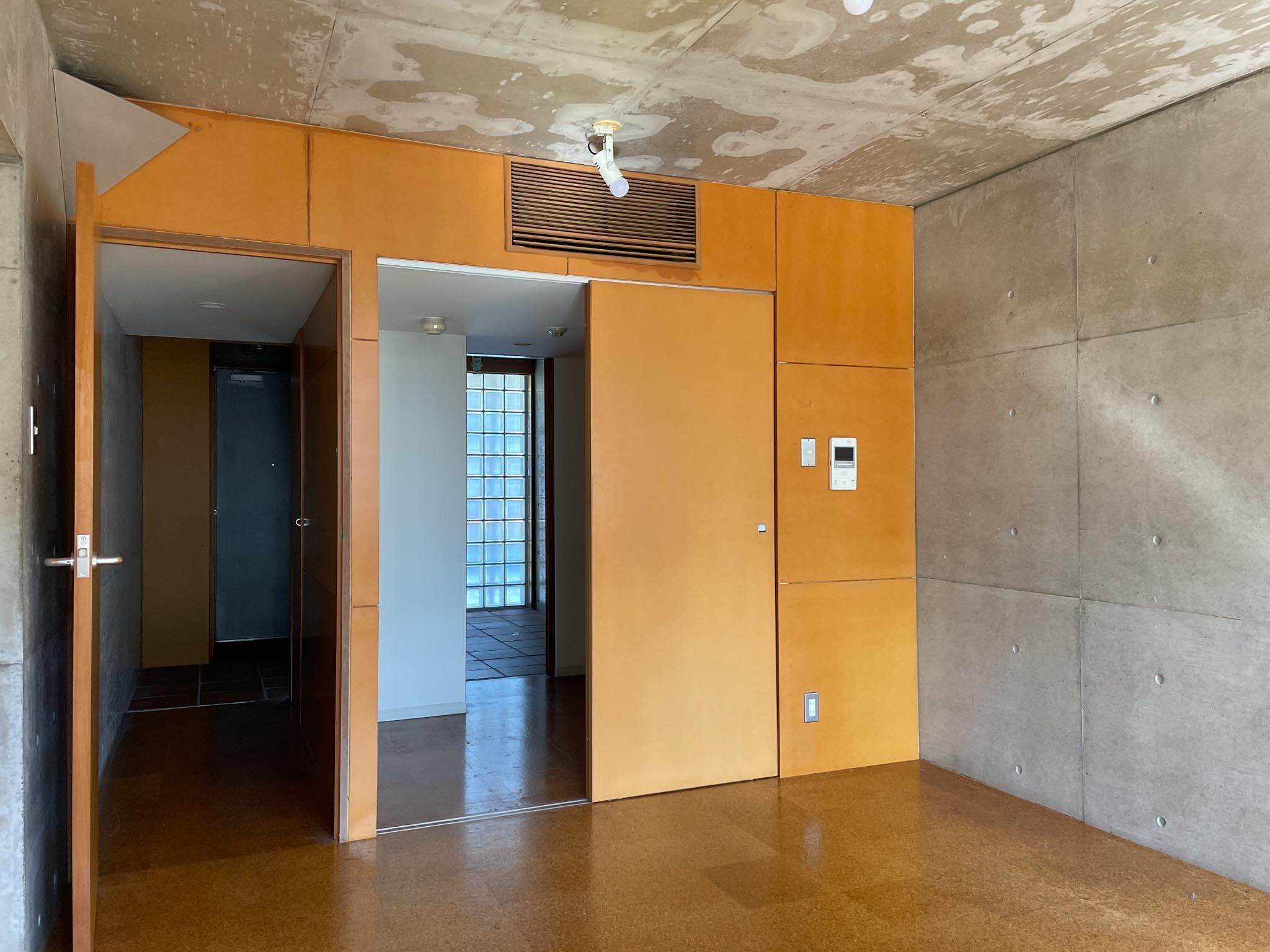 中野区松が丘の賃貸物件/202：リビングを北に向かって