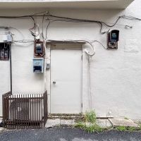 目黒区中央町の賃貸物件/裏口