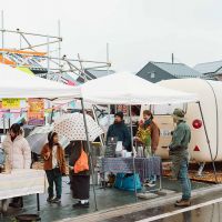 西東京市柳沢の売買物件/農園で行ったイベントの様子。雨にもかかわらず、多くの方が来てくれました。撮影：丹下恵実